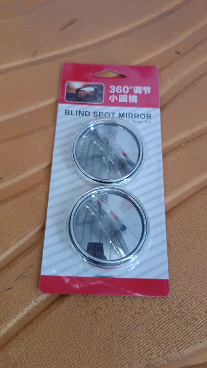 360DEGREE BLIND SPOT ROUND WIDE ANGLE ADJUSTABLE CONVEX REAR VIEW MIRROR - PACK OF 2 360DEGREE BLIND SPOT ROUND WIDE ANGLE ADJUSTABLE CONVEX REAR VIEW MIRROR - PACK OF 2